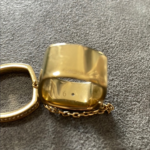 Michael Kors Gold-Tone Chain Ring - Picture 4 of 5